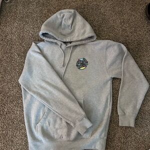 LIMITED EDITION Santa Cruz Skateboards Light Gray Men's Hoodie